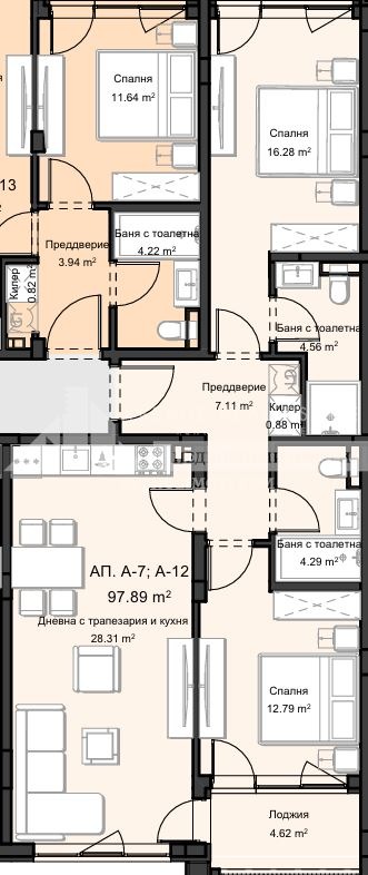 Продава 3-СТАЕН, гр. Пловдив, Остромила, снимка 2 - Апартаменти - 52473935