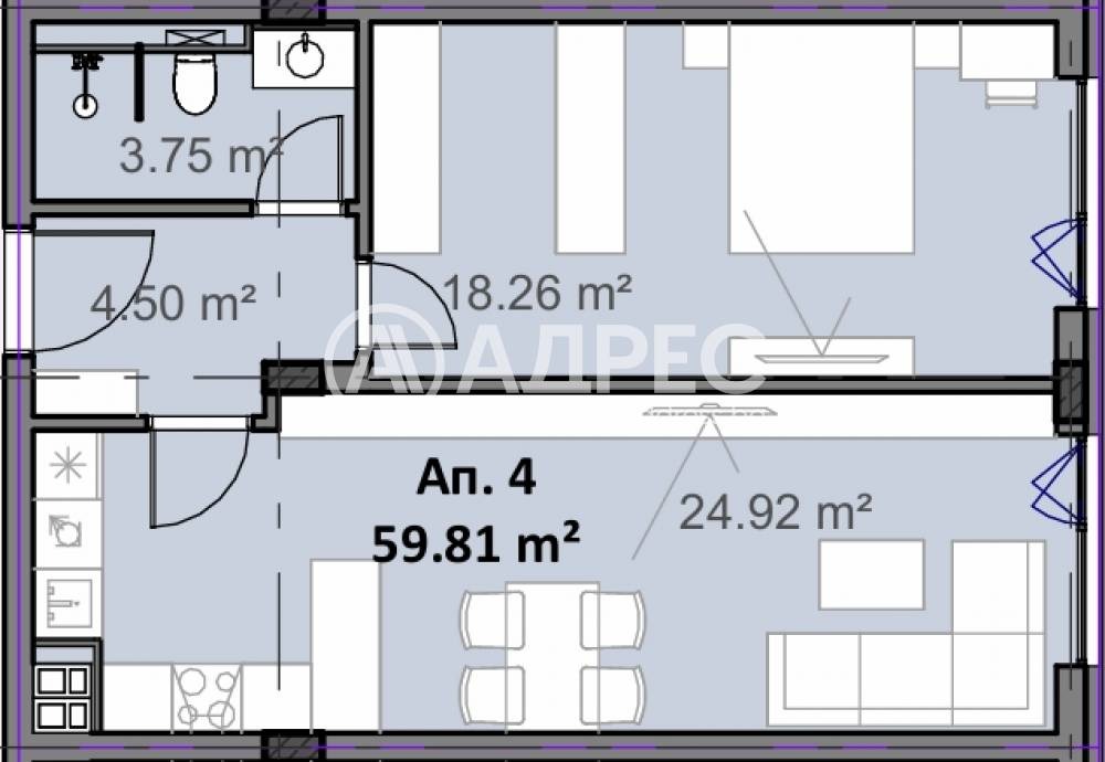 Продава 2-СТАЕН, гр. София, Овча купел 2, снимка 2 - Апартаменти - 55921987