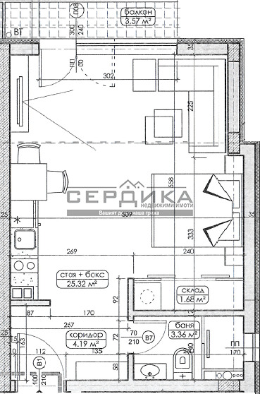 Продава 1-СТАЕН, гр. София, Люлин 7, снимка 2 - Aпартаменти - 47521662