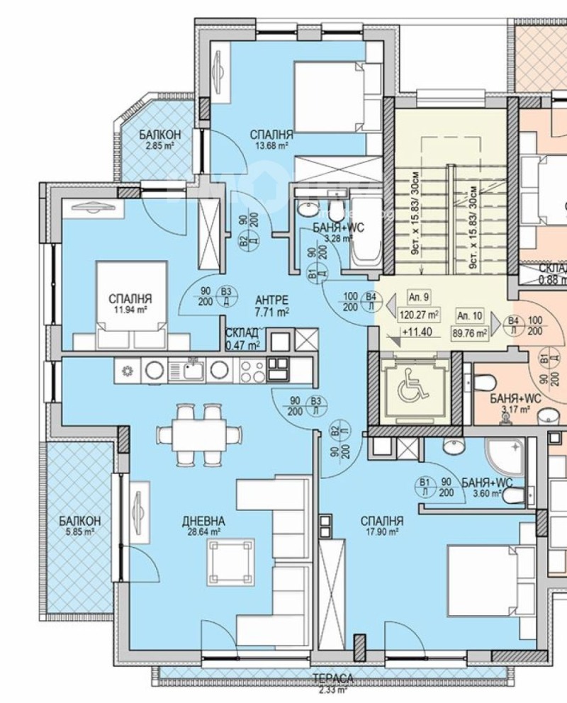 For Sale  3+ bedroom Sofia , Krastova vada , 140 sq.m | 79063811 - image [4]