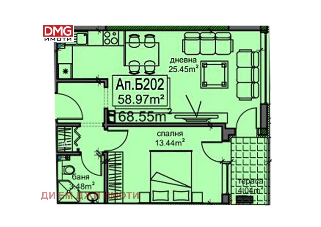 Продава 2-СТАЕН, гр. София, Левски Г, снимка 2 - Апартаменти - 53162250