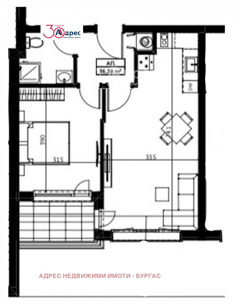 Продаја  1 спаваћа соба регион Бургас , Царево , 64 м2 | 14056747 - слика [3]