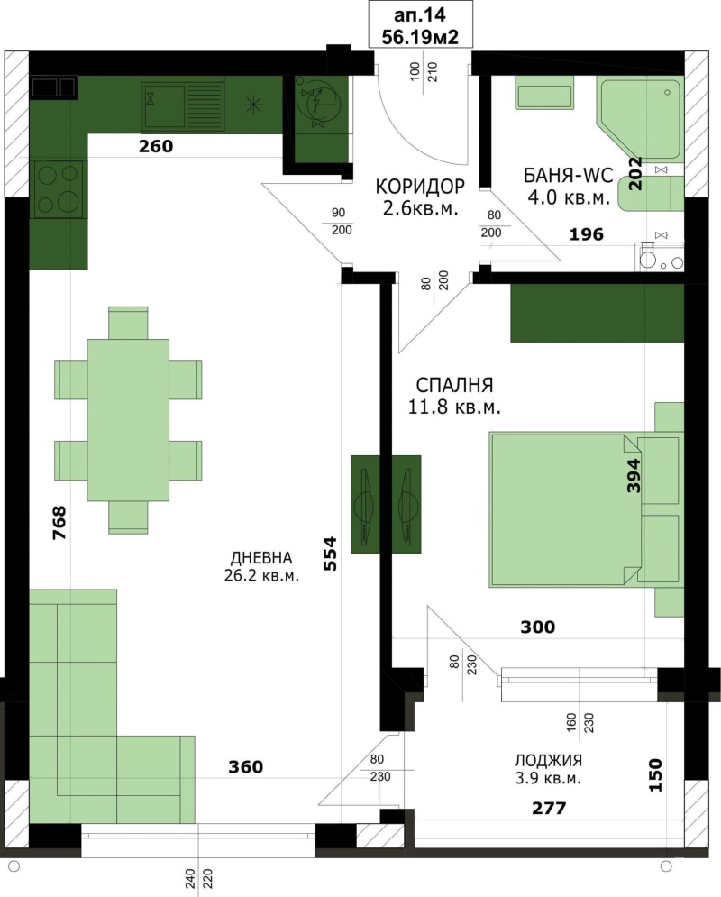 Продава  2-стаен град Варна , Кайсиева градина , 64 кв.м | 98528132 - изображение [2]