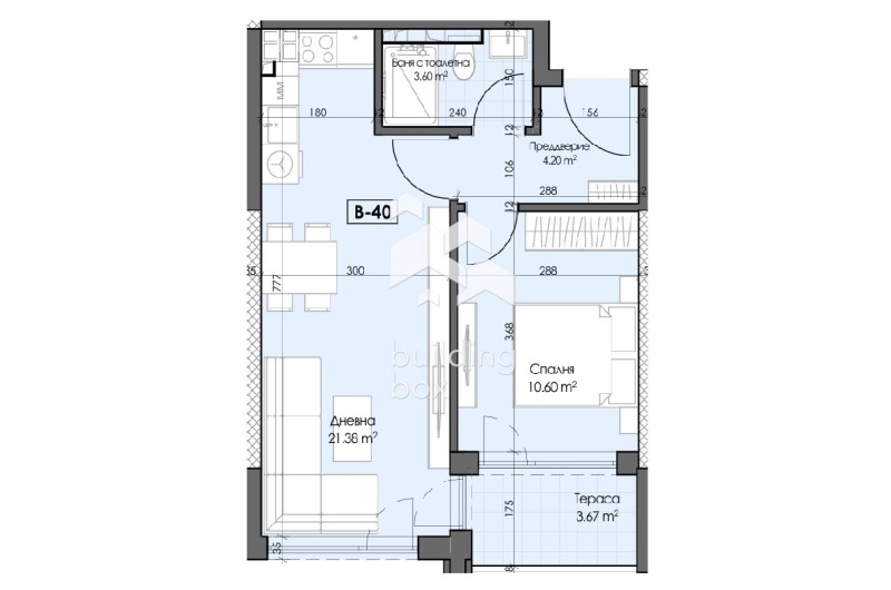 À venda  1 quarto Plovdiv , Gagarin , 65 m² | 35175124 - imagem [5]