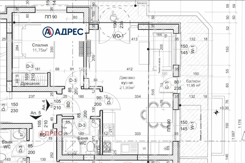 Продаја  1 спаваћа соба Варна , Центар , 71 м2 | 62540268 - слика [2]
