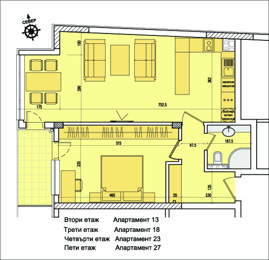 Продава  2-стаен град София , Кръстова вада , 73 кв.м | 76397254 - изображение [4]