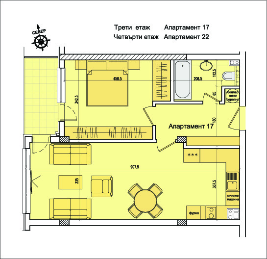 Продава  2-стаен град София , Кръстова вада , 73 кв.м | 76397254 - изображение [3]