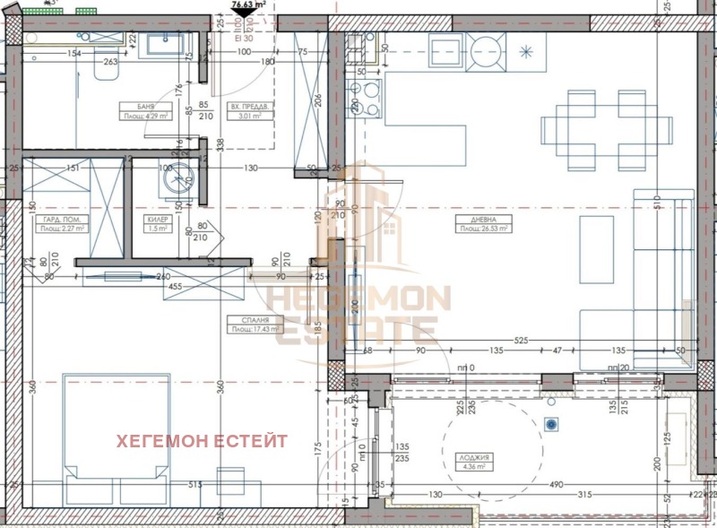 Продава 2-СТАЕН в град Варна, Владислав Варненчик 1 - 91 кв.м / 127 050 € » 248 488.20 лв., ХЕГЕМОН ЕСТЕЙТ