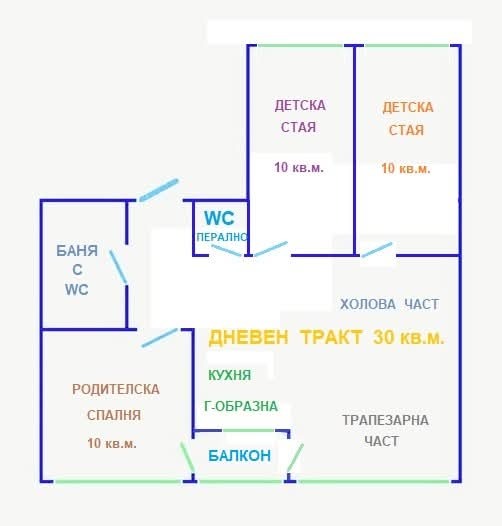 Продава 3-СТАЕН, гр. Варна, ВИНС-Червен площад, снимка 1 - Aпартаменти - 48904810