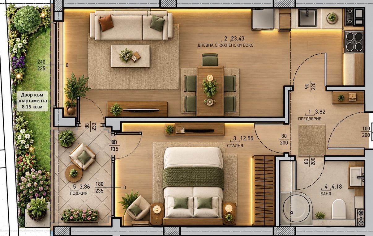 Продава 2-СТАЕН, гр. София, Малинова долина, снимка 2 - Апартаменти - 51485917
