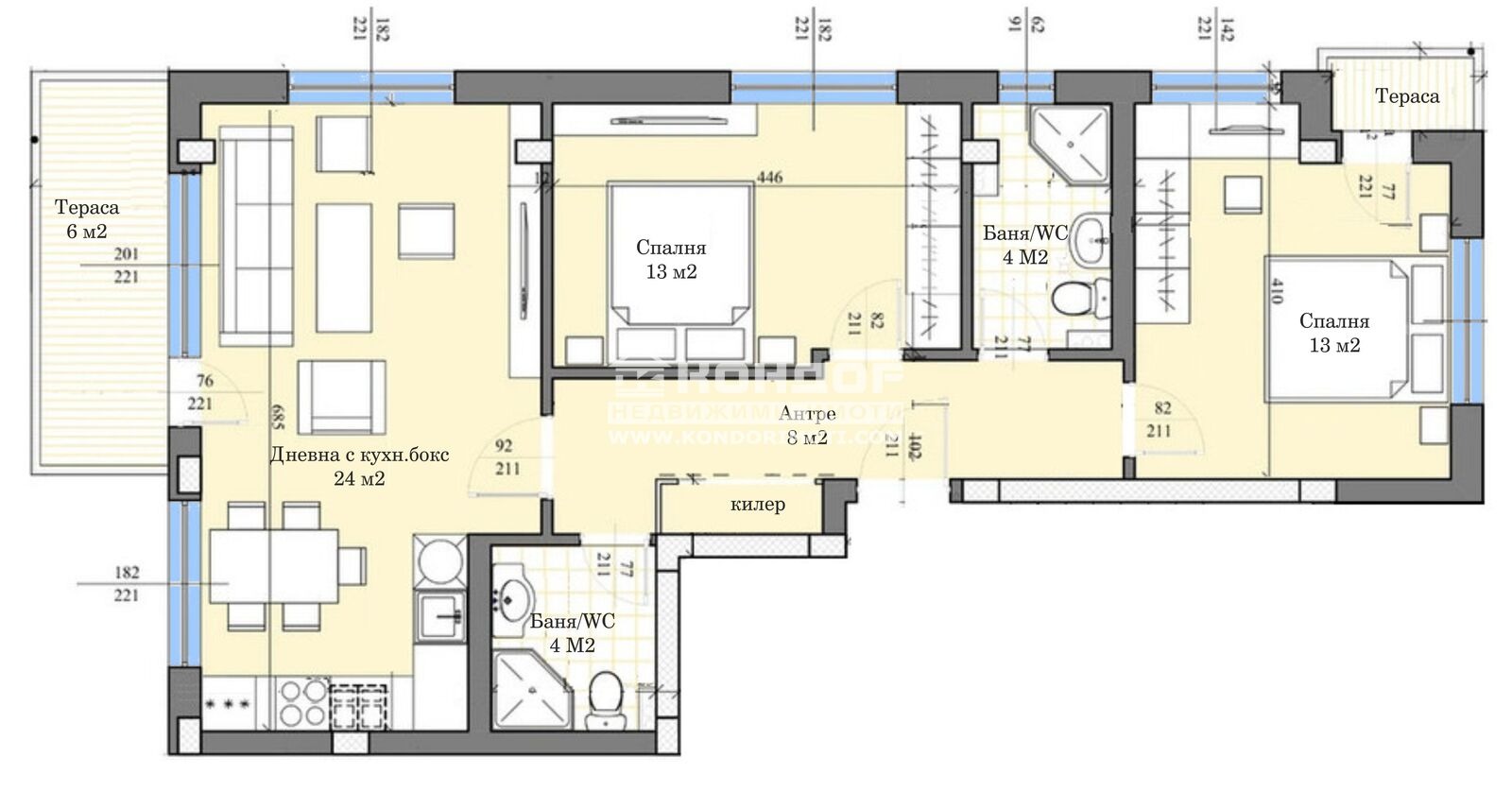 Продава 3-СТАЕН, гр. Пловдив, Западен, снимка 4 - Апартаменти - 49835069
