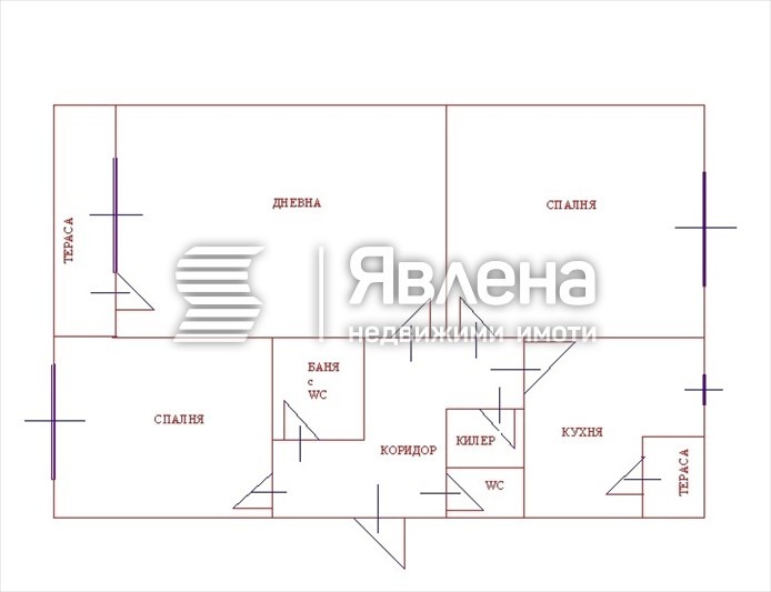 Myytävänä  2 makuuhuonetta Blagoevgrad , Zapad , 84 neliömetriä | 26913337 - kuva [3]