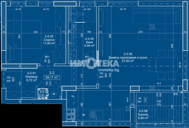 De vânzare  1 dormitor Sofia , Panciarevo , 82 mp | 46569009 - imagine [4]