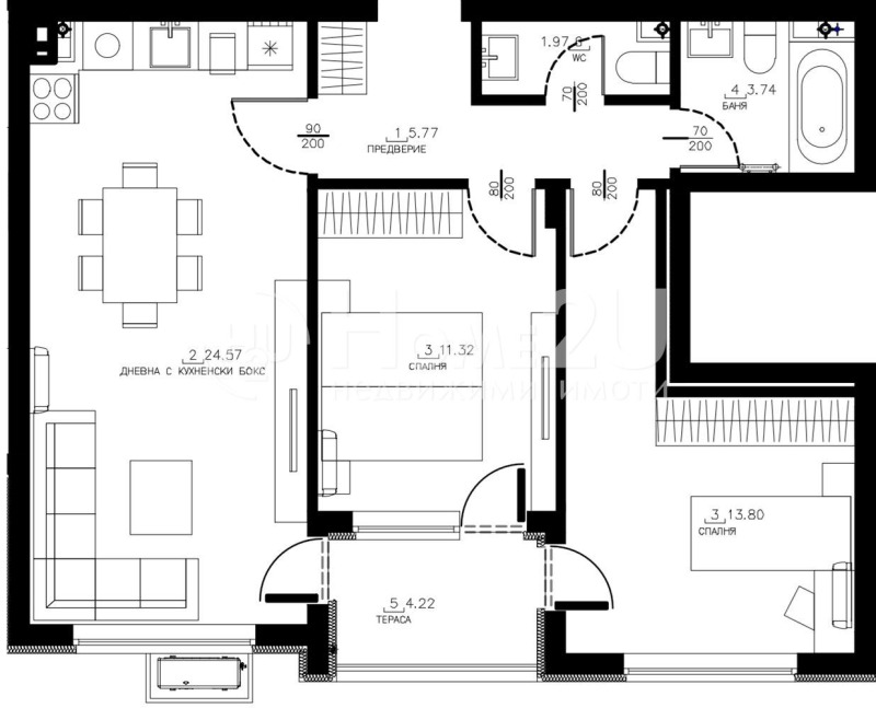 Продава 3-СТАЕН, гр. София, Малинова долина, снимка 9 - Апартаменти - 53025731