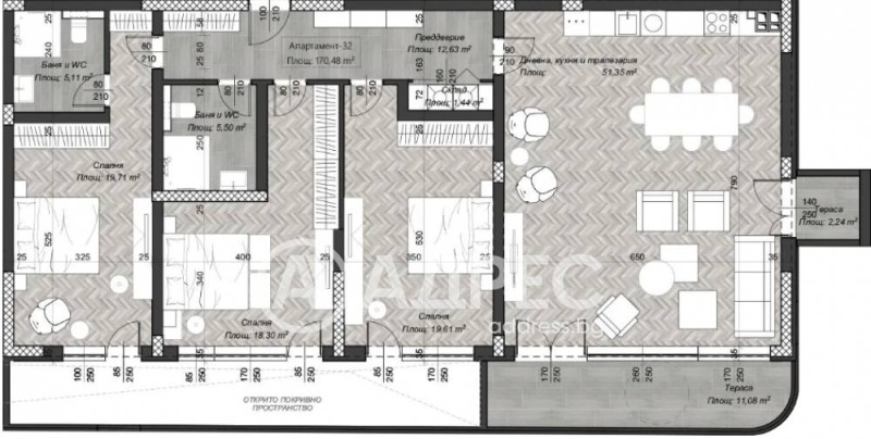 En venta  3+ dormitorios Sofia , Tsentar , 220 metros cuadrados | 21251784 - imagen [2]