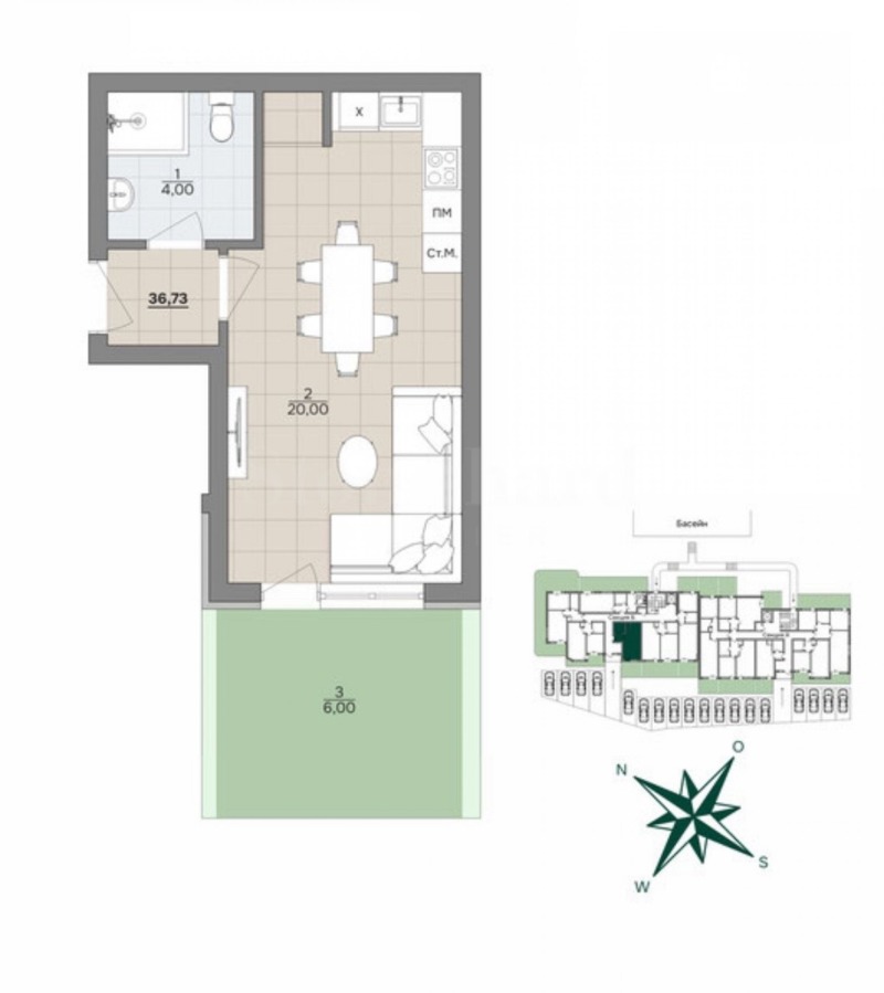 Продава 1-СТАЕН, гр. Варна, м-т Ален мак, снимка 3 - Апартаменти - 53112939