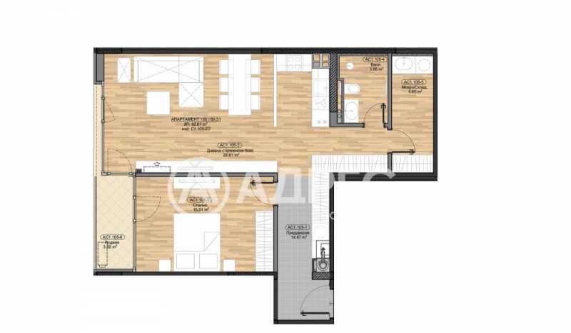 Na prodej  1 ložnice Sofia , Bojana , 97 m2 | 11059642 - obraz [4]
