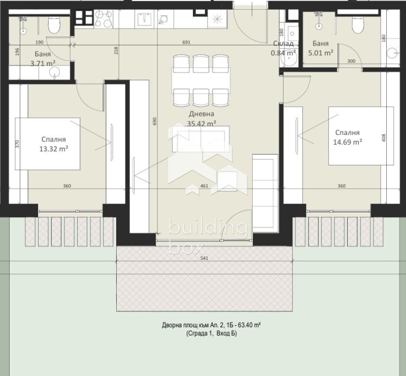 Продава 3-СТАЕН, гр. София, Малинова долина