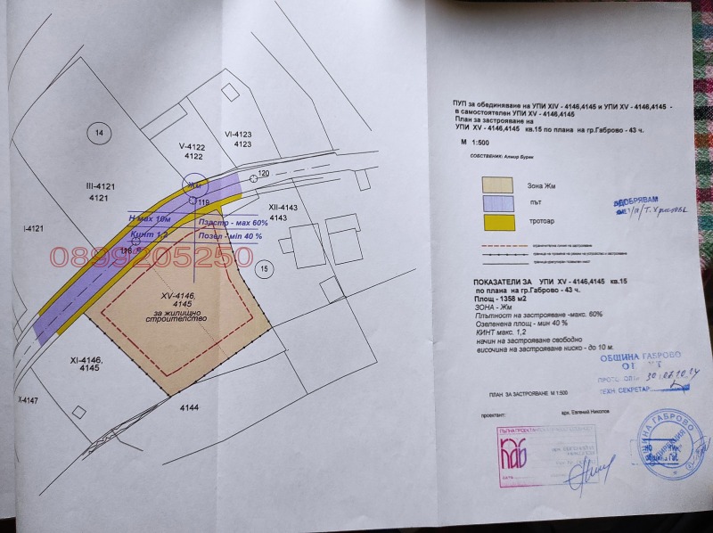Продава ПАРЦЕЛ, гр. Габрово, Център, снимка 3 - Парцели - 52797917
