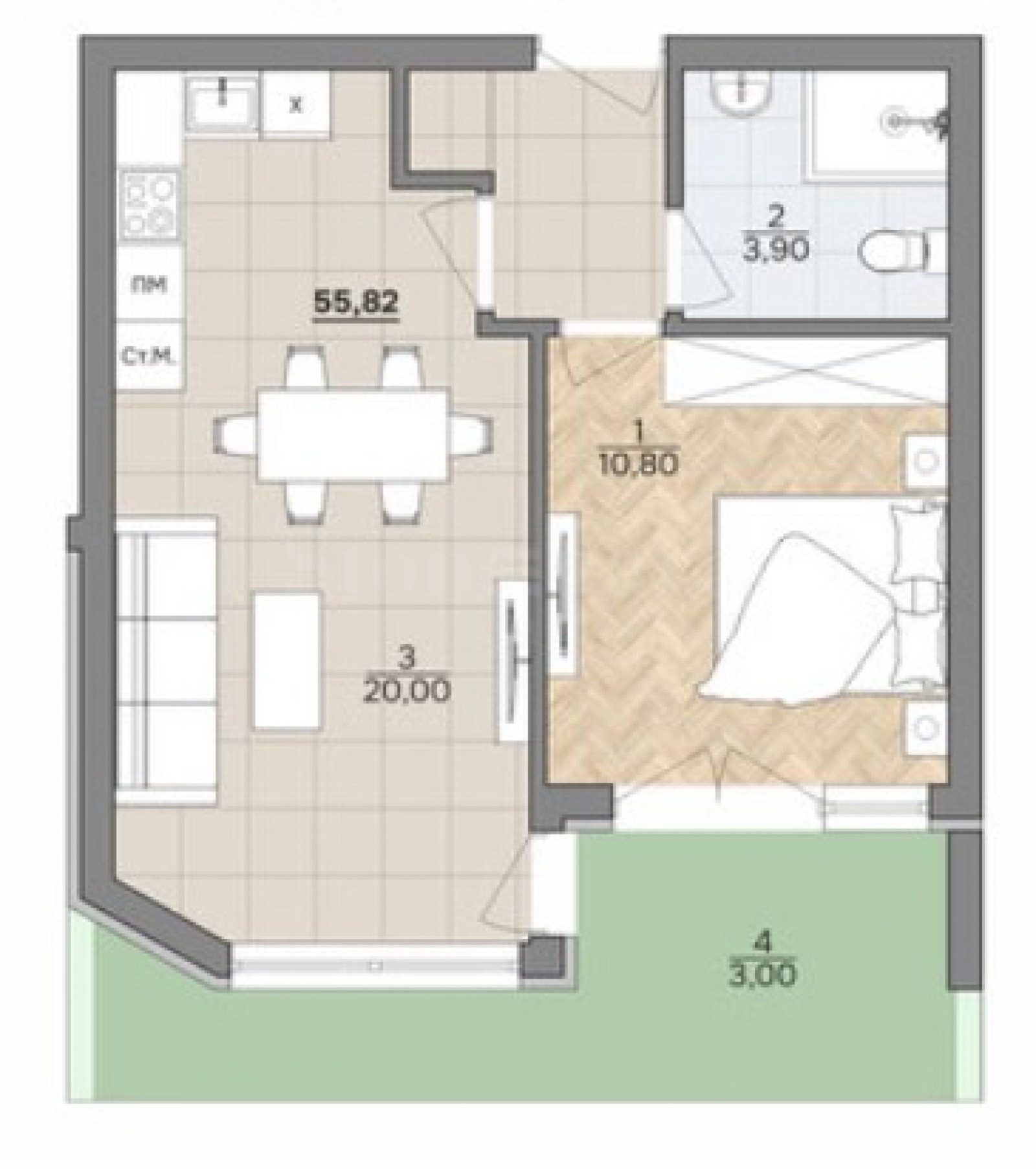 Продава 2-СТАЕН, гр. Варна, м-т Ален мак, снимка 2 - Апартаменти - 53817001