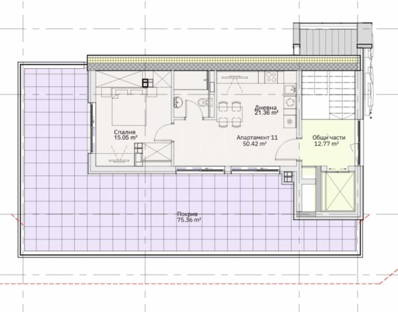 In vendita  1 camera da letto Sofia , Levski , 61 mq | 57211773 - Immagine [2]