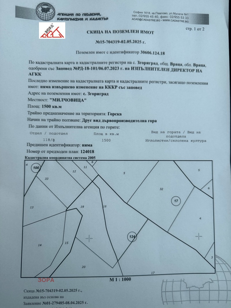Продаја  Плот регион Враца , Згориград , 1961 м2 | 28706683 - слика [6]