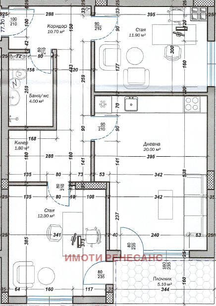Продава  2-стаен град Варна , м-т Пчелина , 105 кв.м | 15217998 - изображение [7]