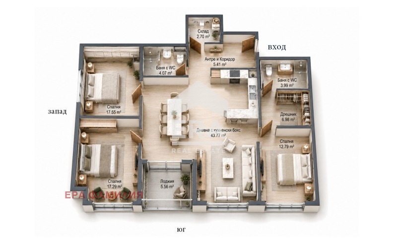 Продава 4-СТАЕН, гр. София, Кръстова вада, снимка 17 - Апартаменти - 56356280