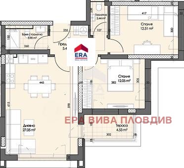 For Sale  2 bedroom Plovdiv , Gagarin , 96 sq.m | 30648424 - image [2]