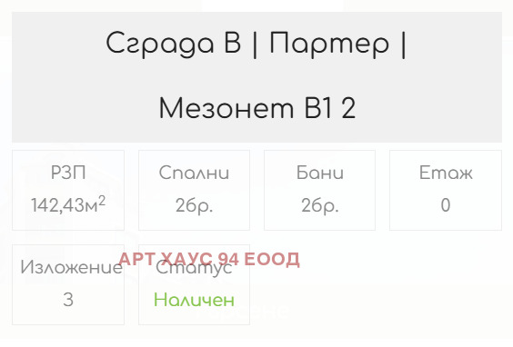Na prodej  Mezonet Sofia , Krastova vada , 142 m2 | 55646659 - obraz [8]