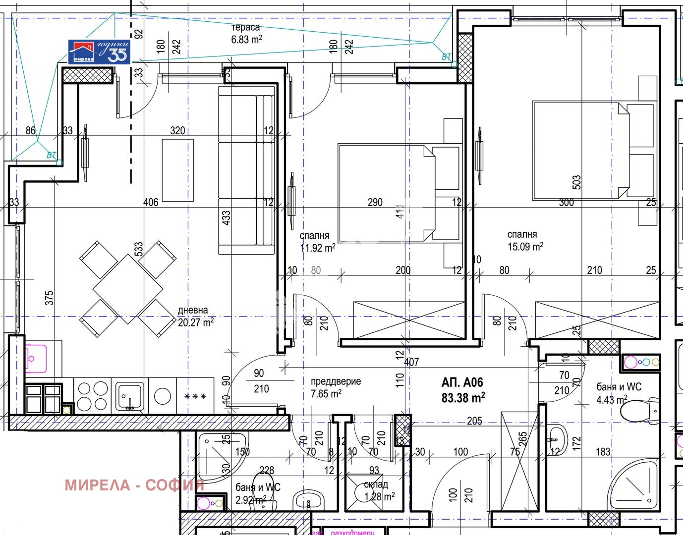 Продава 3-СТАЕН, гр. София, Красна поляна 2