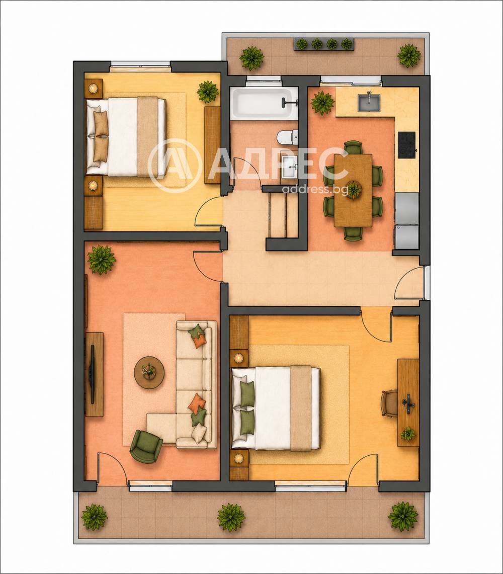 Продава 3-СТАЕН, гр. София, Лозенец, снимка 3 - Апартаменти - 55704502