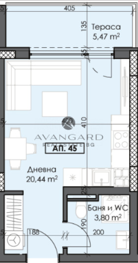 En venta  Estudio Plovdiv , Trakiya , 43 metros cuadrados | 79045226 - imagen [2]
