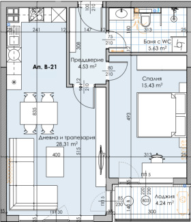 1 Schlafzimmer Karschijaka, Plowdiw 1