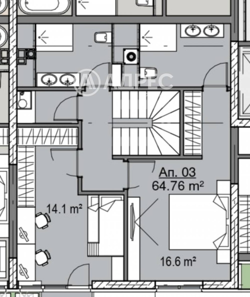 Продава 3-СТАЕН, гр. София, Кръстова вада, снимка 2 - Апартаменти - 53520728