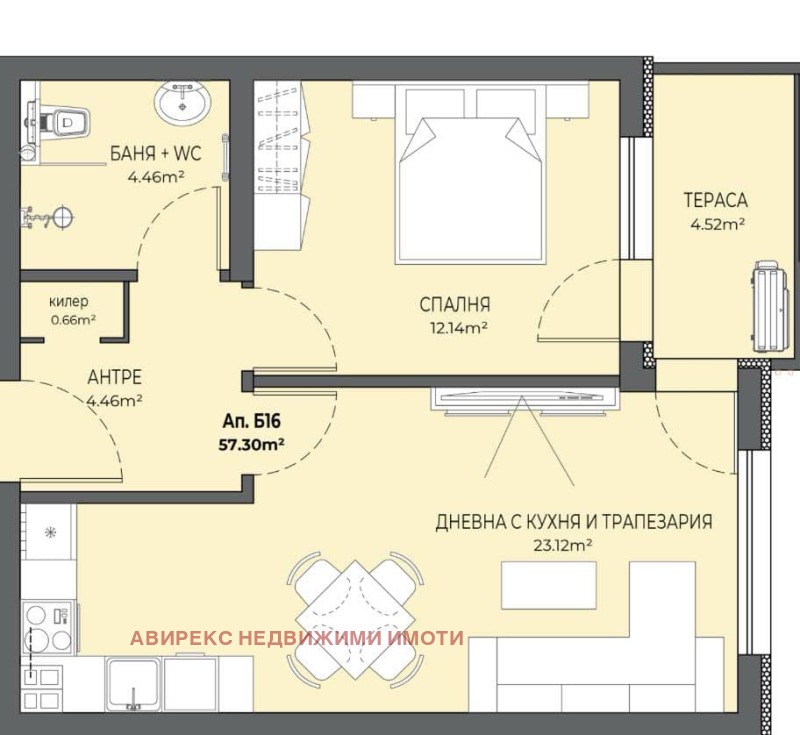 Satılık  1 yatak odası Plovdiv , Ostromila , 65 metrekare | 10092421