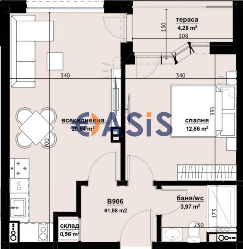 Продава  2-стаен град Бургас , Център , 62 кв.м | 91268491 - изображение [5]