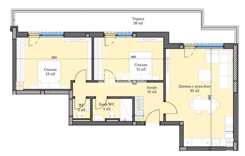 Продава 3-СТАЕН, гр. Пловдив, Тракия, снимка 4 - Aпартаменти - 48288375