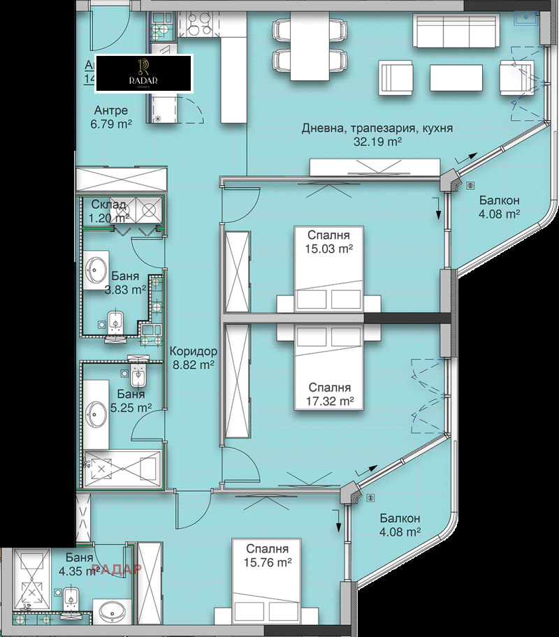 For Sale  3 bedroom Sofia , Krastova vada , 174 sq.m | 62126159 - image [13]