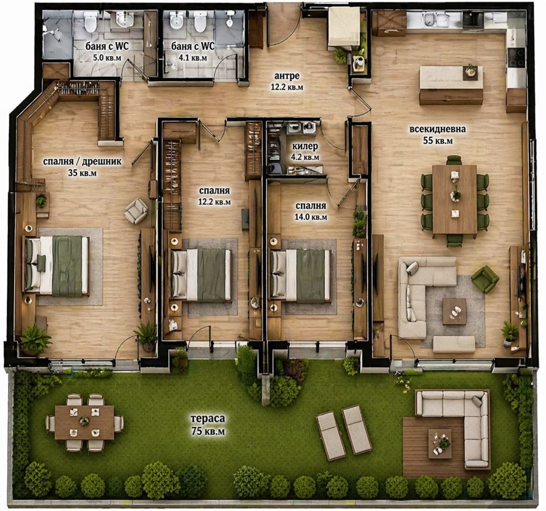 Продава 4-СТАЕН, гр. Варна, Свети Никола, снимка 3 - Апартаменти - 53558326