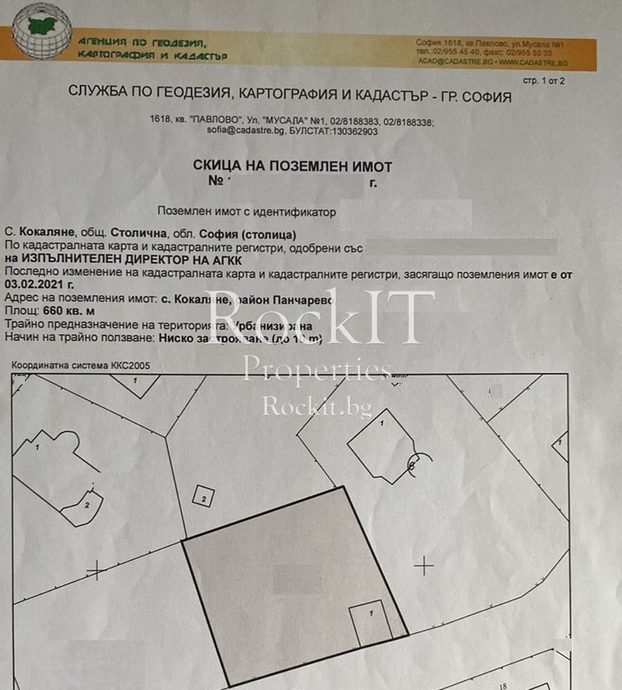 Продава ПАРЦЕЛ, гр. София, с. Кокаляне, снимка 2 - Парцели - 47832802