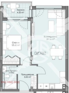 Продаја  1 спаваћа соба Пловдив , Остромила , 73 м2 | 59606102