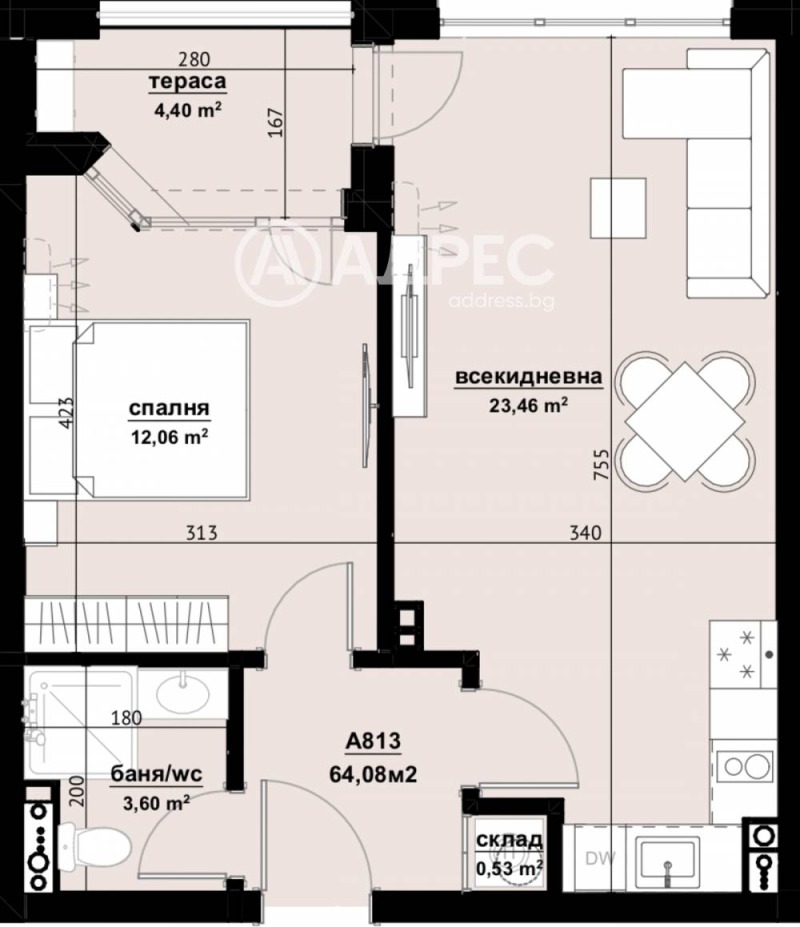Продава 2-СТАЕН, гр. Бургас, област Бургас, снимка 4 - Апартаменти - 53171734