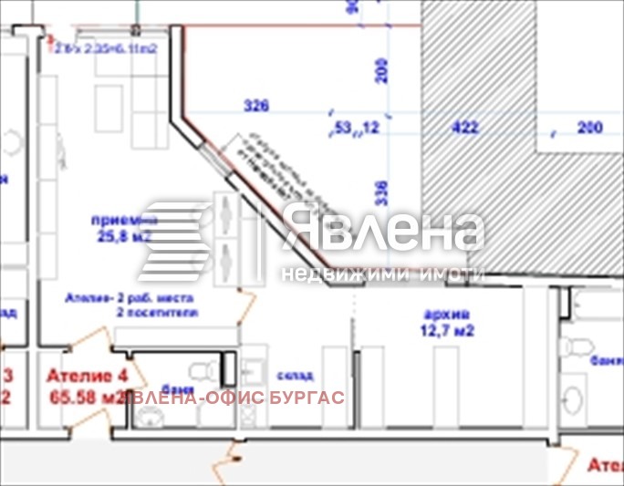 Продава ОФИС, гр. Бургас, Възраждане, снимка 2 - Офиси - 52923596