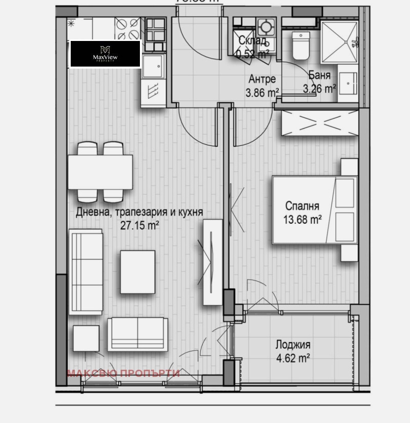 Продава 2-СТАЕН, гр. София, Витоша