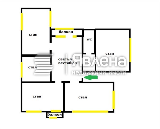 Продава 4-СТАЕН, гр. София, Център, снимка 2 - Aпартаменти - 47515855