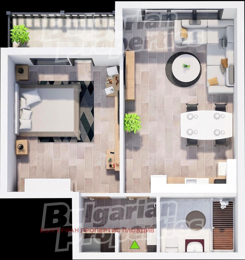 Продава 2-СТАЕН, гр. Пловдив, Христо Смирненски, снимка 2 - Апартаменти - 52660436