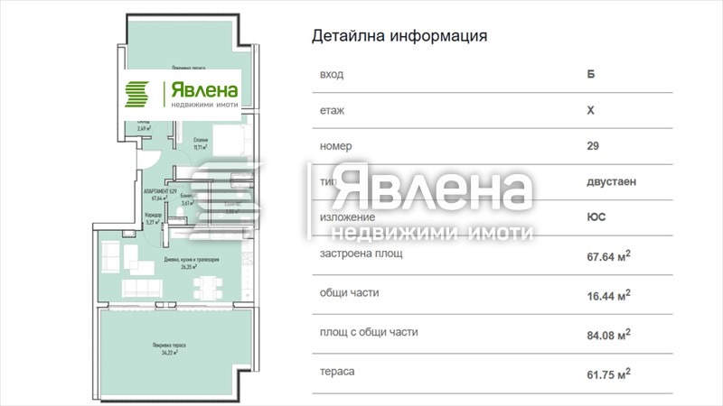 Продава 2-СТАЕН, гр. София, Младост 4, снимка 5 - Апартаменти - 54828013
