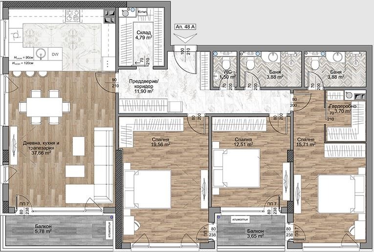 Продава 4-СТАЕН, гр. София, Младост 4