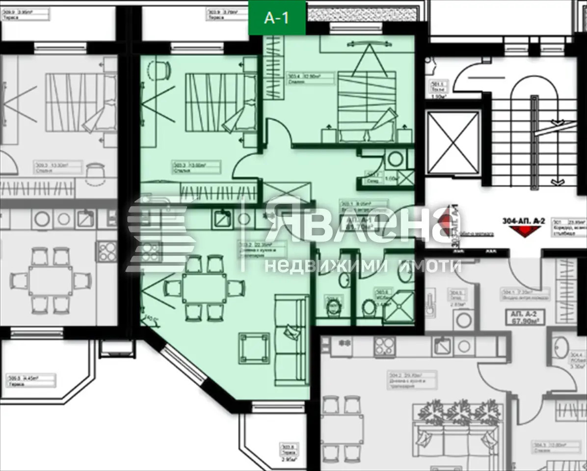 Продава 3-СТАЕН, гр. Елин Пелин, област София област, снимка 2 - Апартаменти - 53983934